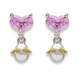 ラブカーブリング（ハートカットルビー）［指輪］ ｜天使の卵 輝く天使の羽