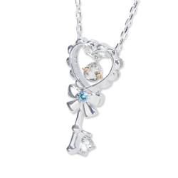 ◆納期約4週間◆天使の卵　Heartful Key　シルバーペンダント【天使1182BT】