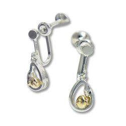 イヤリング,天使の卵,シルバー