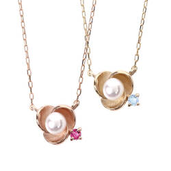 フラワーパールネックレス