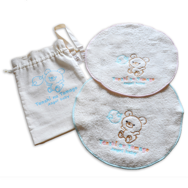天使の卵 オーガニックコットンハンカチスタイセット【AB004】
