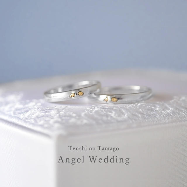Angel Wedding 結婚指輪・ペア 【AW2350】 ｜天使の卵 輝く天使の羽