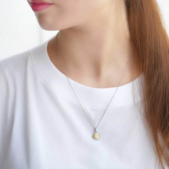 ハワイアンジュエリー ホヌコインネックレス レディース メンズ ［金属  