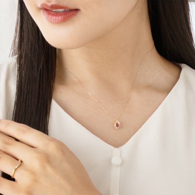 ◇選べる誕生石◇10金ゴールド ダイヤモンド ダンシングストーン