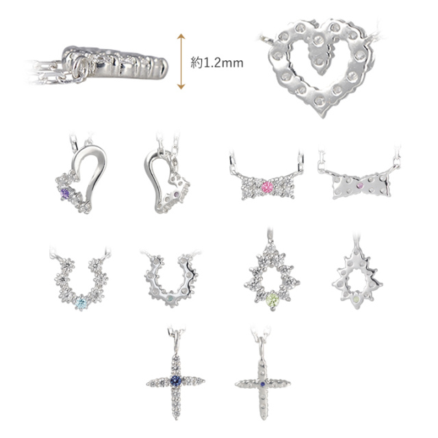 【GUZEL】アミュレット ハートの silver ネックレス セットアイテム】ハート2連ネックレス(ネックレス) | al'aise