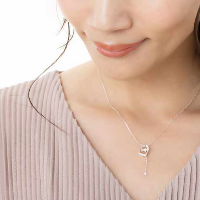 ◇営業日13時まで即日発送◇選べる誕生石◇Heart in Heart