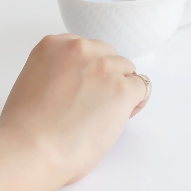 選べる誕生石】選べる誕生石 Birthstone & Diamond Cat Pinky