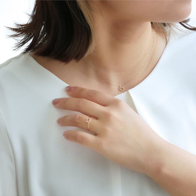 ル*ナ様 【agete】K10ゴールド 細身華奢シンプルティアドロップ 色石