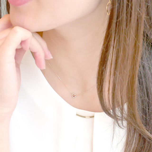 ハートダイヤモンドネックレス【RTP7003】 RITA JEWELRY