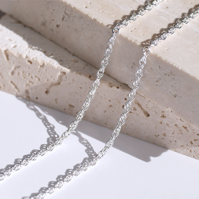シルバー系　無料及び有料　ネックレス チェーン見本　　種類 楽天市場】シルバー ネックレス チェーン 選べる18種類 シルバー925