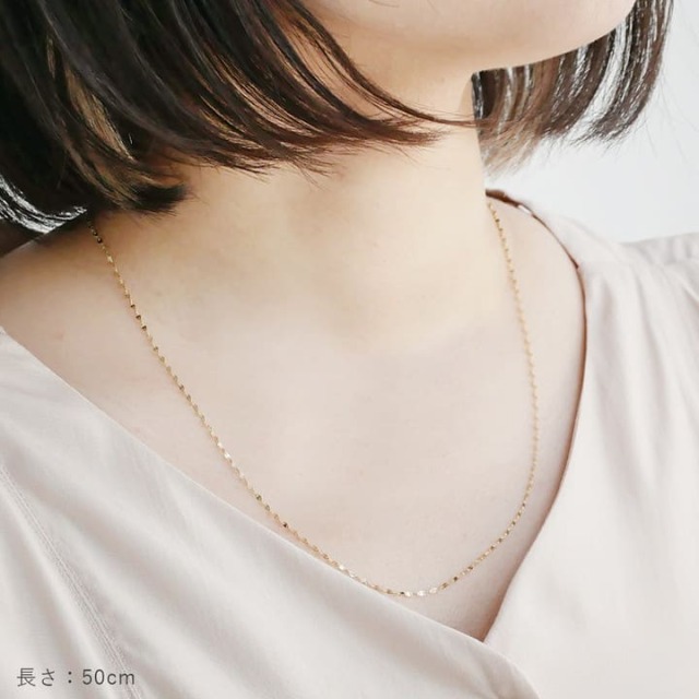ebiten様 大好評【K18YG】華奢 長さが選べる『45センチ』 大好評シリーズの新作【K18YG】華奢 長さが選べる ペタル