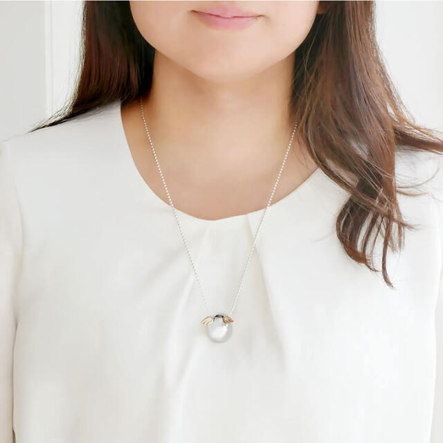 ベーシック ワンダーエッグネックレス（特大） ｜天使の卵 輝く天使の羽