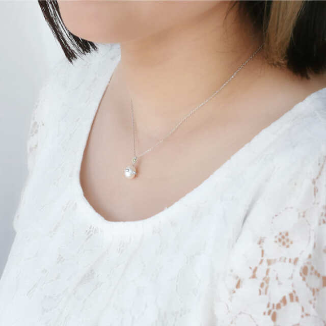 ◇選べる誕生石◇天使の卵 天然パールネックレス【TEN11120BS】