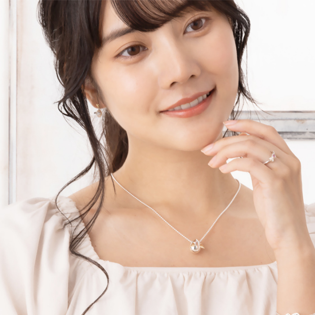 天使の卵k18シルバークロスモチーフネックレス