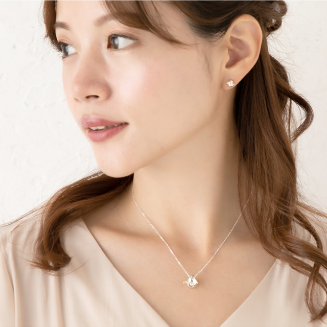 天使の卵ダンシングストーンネックレス｜天使の卵 輝く天使の羽