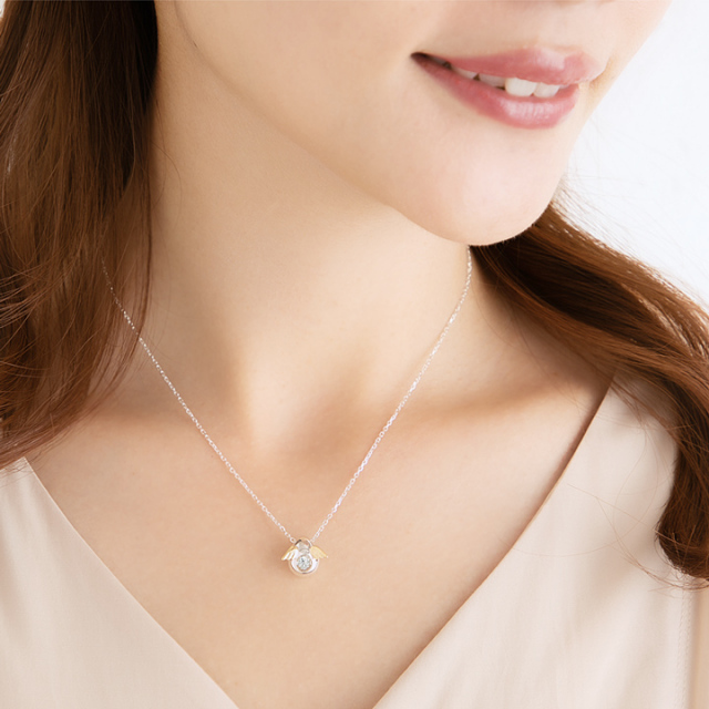 天使の卵ダンシングストーンネックレス｜天使の卵 輝く天使の羽