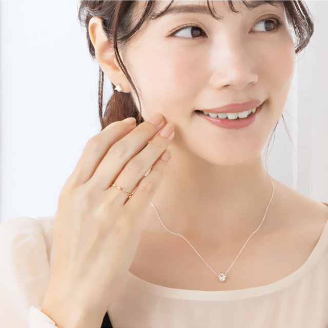 2石選べる誕生石 マミーズリング｜天使の卵 輝く天使の羽