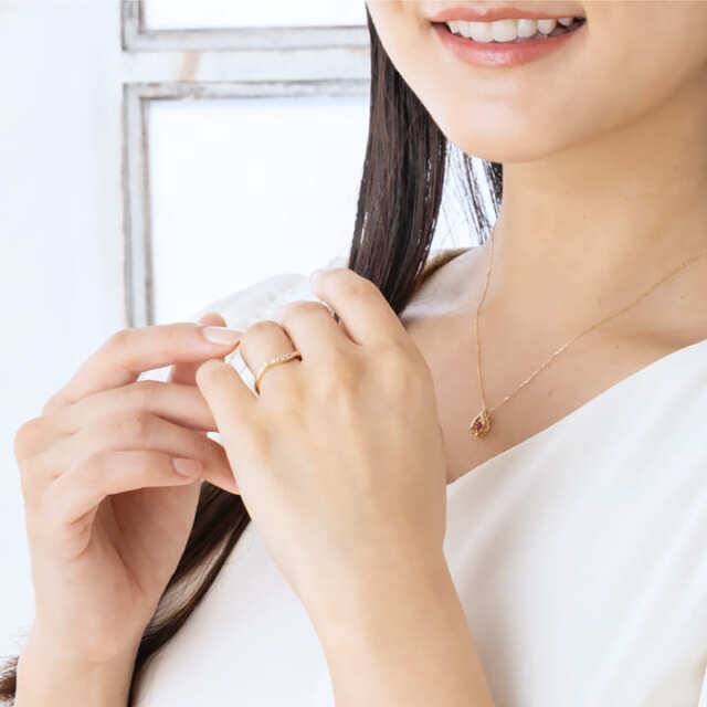 3石選べる誕生石 天使の卵マミーズリング【TEN271】｜天使の卵 輝く