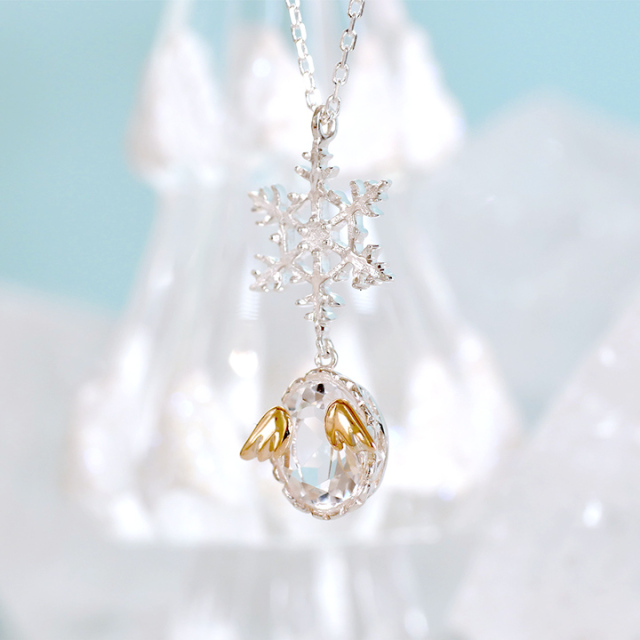 ◇本店限定◇ 天使の卵 雪の結晶ネックレス snow crystal【TEN8124】