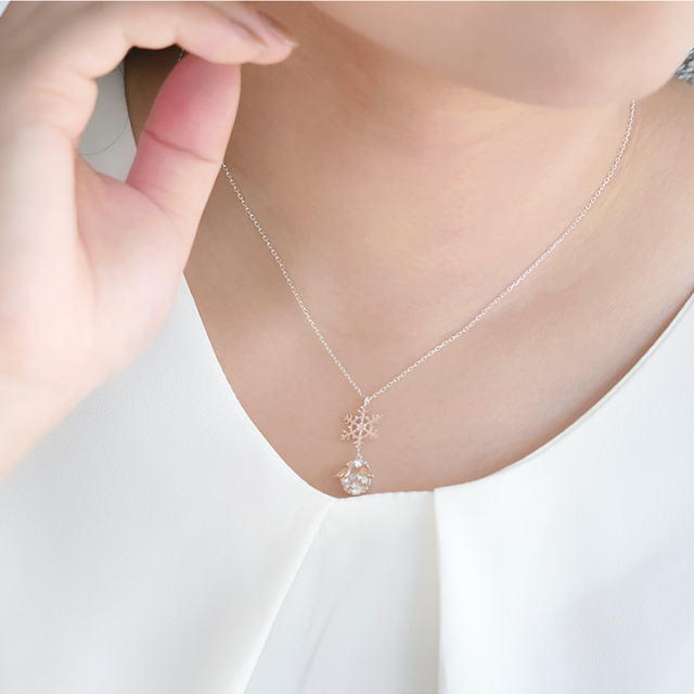 ◇本店限定◇ 天使の卵 雪の結晶ネックレス snow crystal【TEN8124】