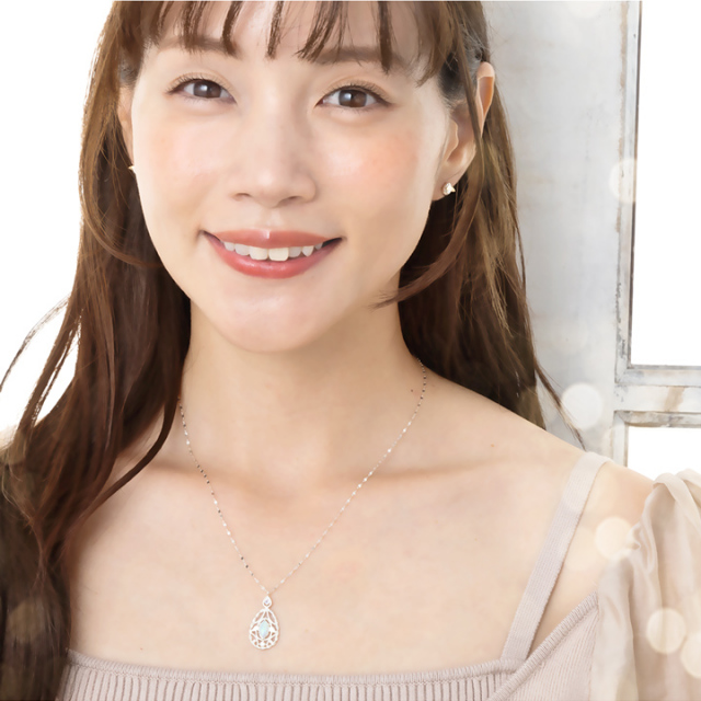 選べる誕生石】数量限定 ミスティカルオパールネックレス｜天使