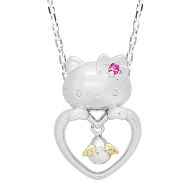 コラボ商品 ハートハローキティネックレス 可愛いアクセサリー 天使の卵 通販本店