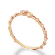 ◆納期約4週間◆天使の卵　～amulet～　K10ピンクゴールドリング（ハート）　【天使274D】