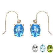 K10カラーストーンピアス