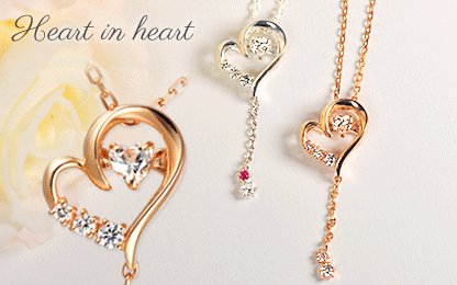 ハートダンシングネックレス