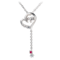 ダンシングストーンネックレス　ハート