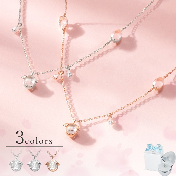 桜ネックレス