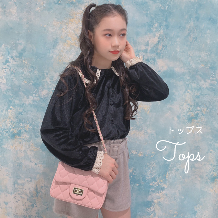 レディース 長袖 トップス ブラウス 黒 レース 量産型 コーデ 韓国 可愛い 大人 レディース 春 秋 冬 韓国 オルチャン 衣装 返品交換不可 エンジェルローブヴィセ ヴィセ Visee 天使のドレス屋さん 公式オンラインショップ