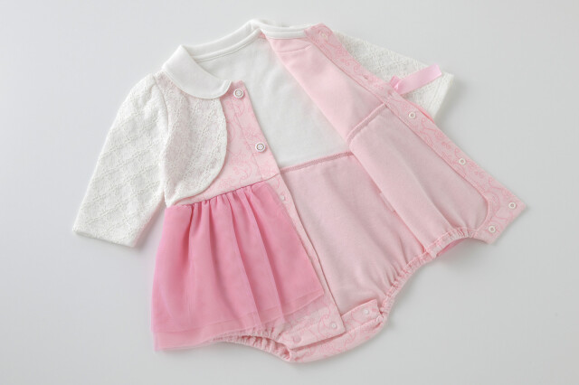 ベビー服 ロンパース ベビー服 女の子 フォーマル 結婚式 お呼ばれ ベビー 服 赤ちゃん ワンピース セレモニー ピンク ブラック 黒 長袖 70 80 天使のドレス屋さん 公式オンラインショップ