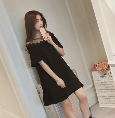 ワンピース 可愛い レース ワンピース 黒 ピンク 韓国 レディース 春 夏 韓国 アイドル 衣装 ネコポス可能 返品交換不可 エンジェルローブヴィセ ヴィセ Visee 天使のドレス屋さん 公式オンラインショップ