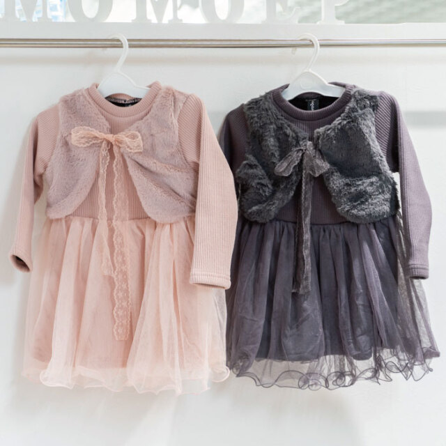 キッズ ワンピース 長袖 ワンピース チュール レース おしゃれ 韓国 子供服 可愛い ドレス シック エレガント ワンピース 韓国 衣装 結婚式 発表会 返品交換不可 エンジェルローブヴィセ プチヴィセ petit visee