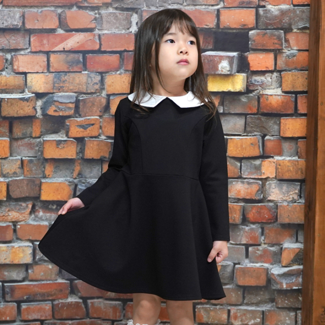 子供服 ワンピース 長袖 子供服 子ども服 こども服 女の子 カジュアル ナチュラル キッズ キッズファッション プチプラ 人気 おすすめ 子供服 女の子 キッズ 入学 卒園 結婚式 発表会 七五三 返品交換不可 フォーマル ワンピース 襟 ポケット付き Cmp35 天使のドレス屋