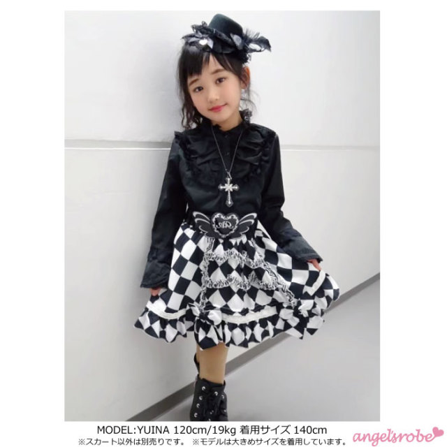 市場 子供服 スイートパーティー ドット 女の子 子供 こども ゴスロリ ピンク ロリータ キッズ ドレス スカート