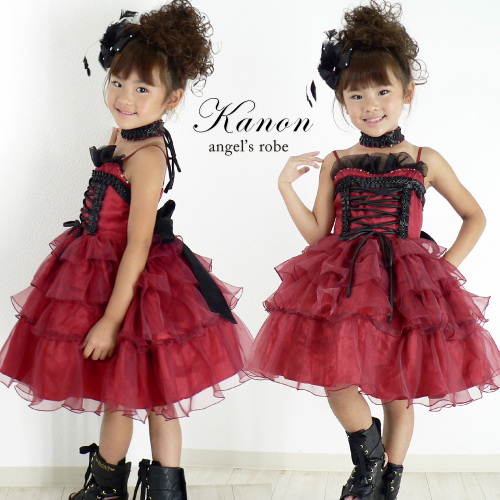 子供ドレス 赤 子供服 ピアノ発表会 ドレス フォーマル 結婚式 ...