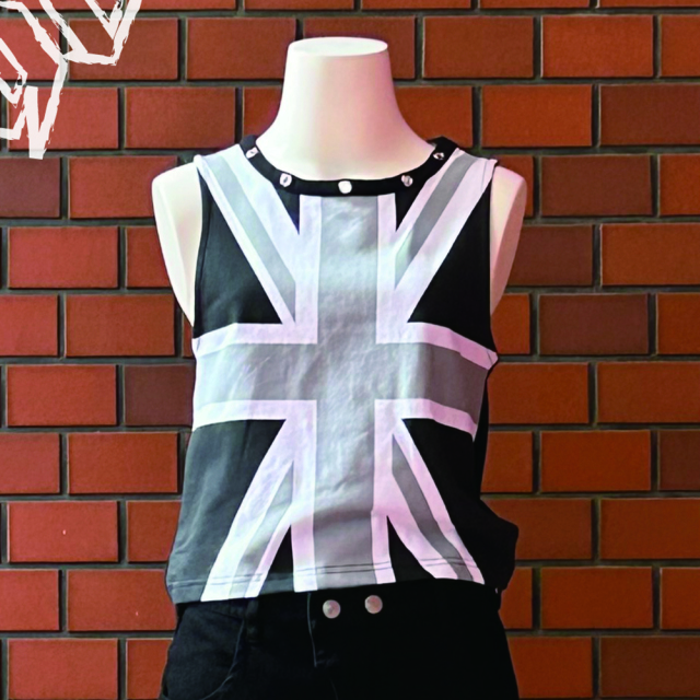 タンクトップ レディース クロップド丈 トップス y2k サブカル  