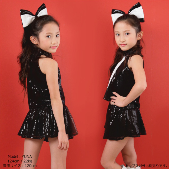 子供服 ダンス衣装 レッド 赤 ブラック 黒キッズ こども 子供