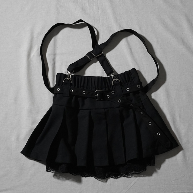 スカート レディース サスペンダー ベルト y2k ファッション スカート  
