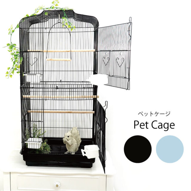人気絶頂 鳥ケージ インコ 鳥かご バードケージ 鳥 小動物 ゲージ 説明書付 黒 Www Anavara Com