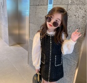 キッズ ワンピース 長袖 ワンピース レース おしゃれ 韓国 子供服 可愛い ワンピース 可愛い ワンピース 韓国 衣装 春 秋 冬 返品交換不可 エンジェルローブヴィセ プチヴィセ petit visee
