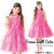 子供ドレス キッズ ドレス グラスドールキューティー イエロー ピンク 全2色 100cm 110cm 120cm 130cm 140cm 150cm ネコポス不可 キッズドレス 子供服 ピアノ発表会 結婚式 発表会 女の子 フォーマル 送料無料 10着以上でまとめ割