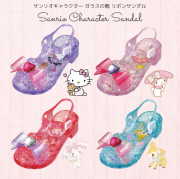 子供 靴 サンリオ キャラクター リボン ガラスの靴 サンダル 全4色 15-19cm キッズ サンダル 女の子 子供 サンダル ヒール 子ども サンダル こども サンダル ヒール 女の子 キッズサンダル スポーツサンダル ネコポス不可 返品交換不可