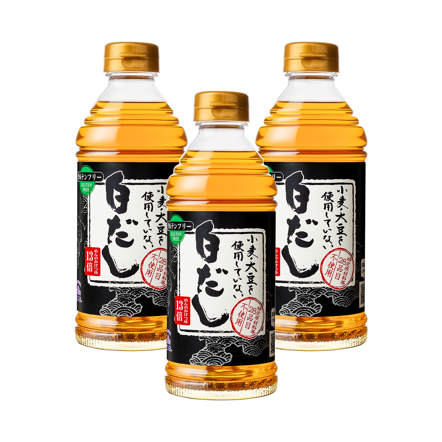 小麦・大豆を使用していない白だし500ml×3本