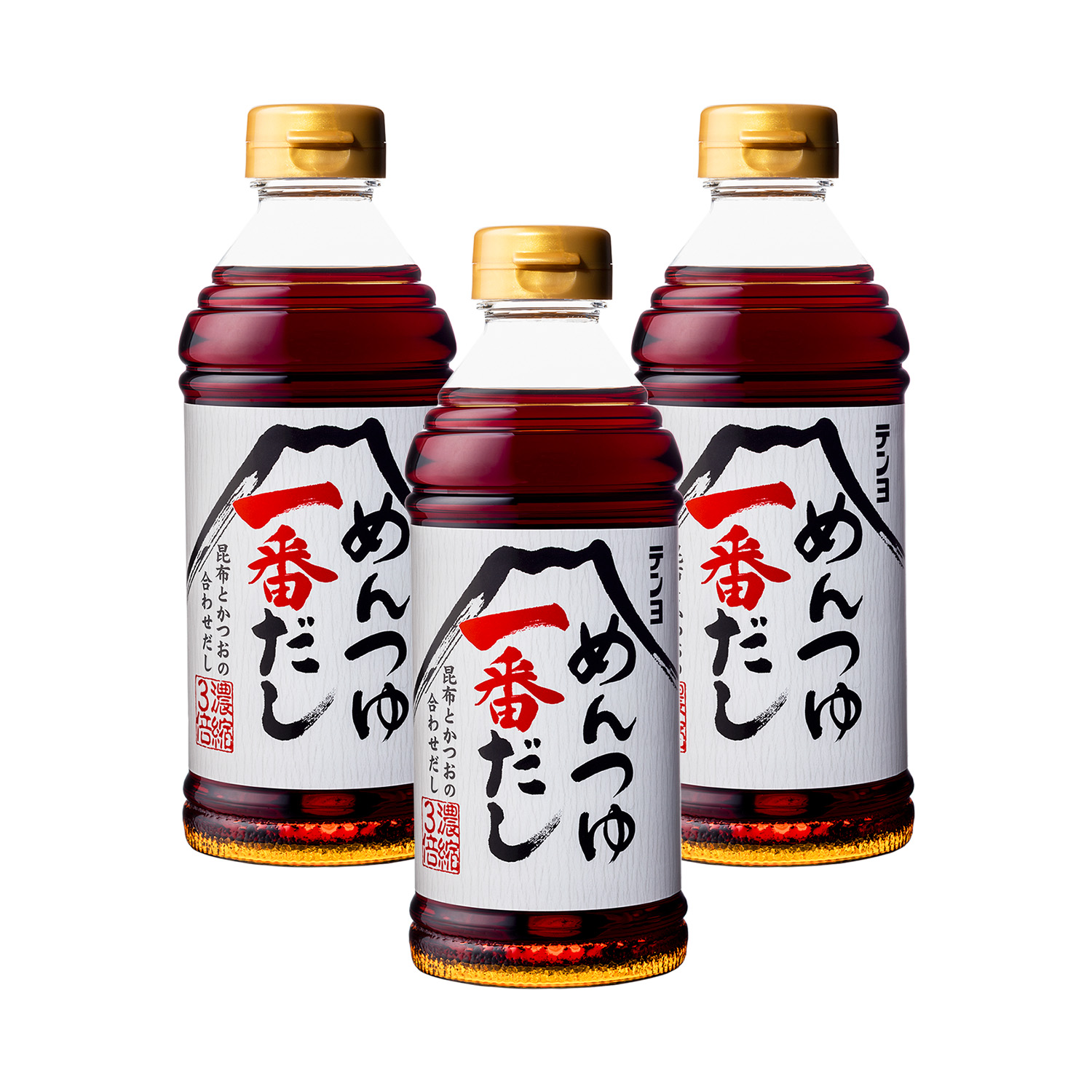 めんつゆ一番だし500ml×3本