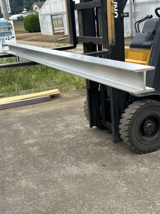 TBM製 アルミH鋼 長さ4m 100×100×10×10mm 自重約30.8kg A6N01 アルミH型鋼