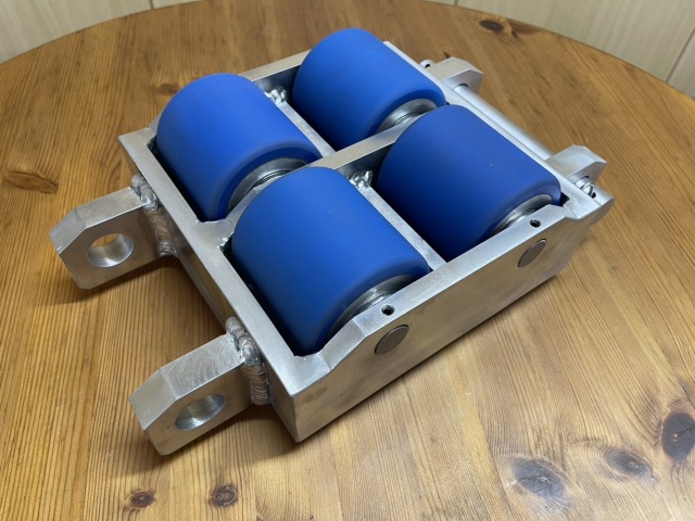 TBM製 ジュラルミンローラー 耐荷重5t 自重10kg 1個 ジュラコロ5 DC-5