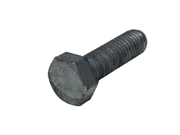 ドブメッキ 六角ボルト M12×50mm 1本 全ネジ 押ネジ 押ボルト【取寄せ